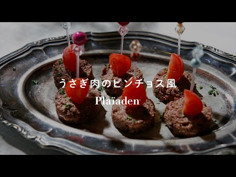 うさぎ肉のピンチョス風｜無添加キャットフードアレンジレシピ｜プレイアーデン