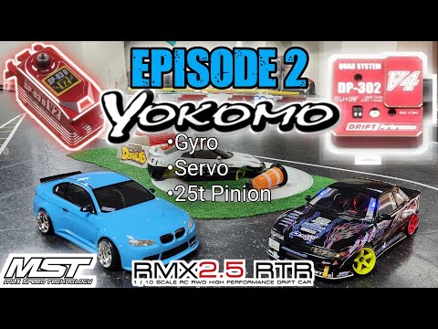 MST RMX 2.5 Episode 2 Upgrading Gyro / Servo / Pinion / High Motor Mount #mst #yokomo #rcdrift