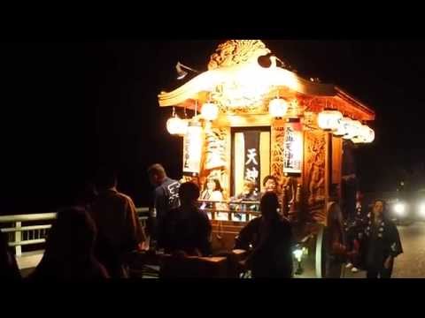 天竜区春野町里原天神神社祭典2015 天神社