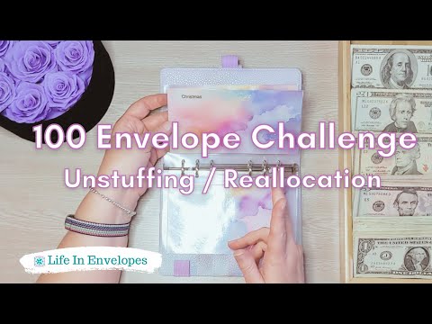 Unstuffing My Savings Envelopes / NEW Savings Goals / 100 Envelope Challenge / Rose Forever NY