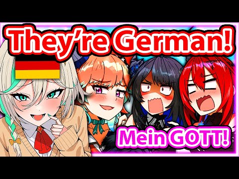 Kiara and Cecilia Starts Speaking German in LoL, Nerissa and Elizabeth: 【Hololive】