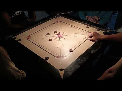 FINISH CARROM BOARD NO HAND GAME#carrom#carromboard