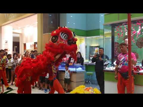 Lion dance at AEON Seremban 2 -- 20022018