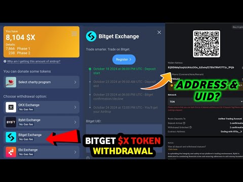 $X Empire Airdrop Withdrawal | X Empire Bitget Deposit Adress & UID | X Empire Bitget Wallet Connect