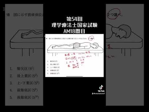 第54回理学療法士国家試験AM18問目