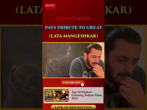 Salman Khan Pays Tribute To The Great Late Lata Mangeshkar by singing lag ja gale song | #shorts