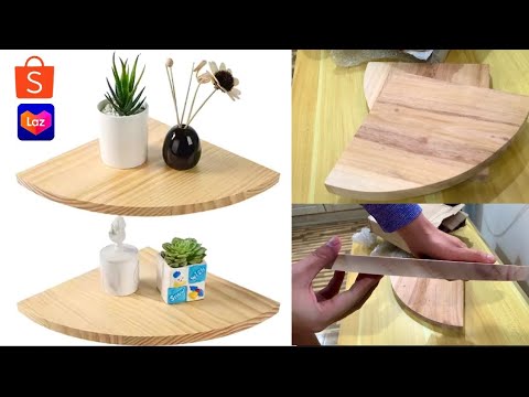 Unboxing Wooden Corner Shelf Made of Solid Wood | Home Decor | Buy on Lazada/ Shopee