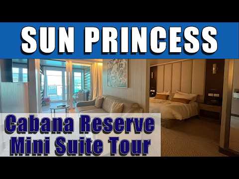 MASSIVE! Sun Princess Cabana Mini Suite - Tour of Accessible Cabin 9361!