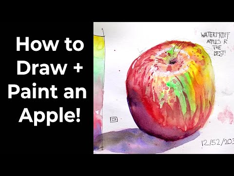 How to Draw - A Simple Apple