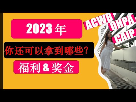 加拿大：2023年加拿福利最新更新 | 除了CPP, OAS, GIS，2023年你还可以拿到哪些政府福利？ | Newest Canada Benefits Update | 婷婷谈钱