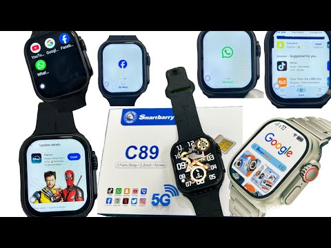 Smartberry c89 5g smartwatch | c89 5g SIM card support smartwatch | mobile smartwatch | apple sim