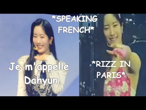 Twice Dahyun speaking in french *she said this in french!*