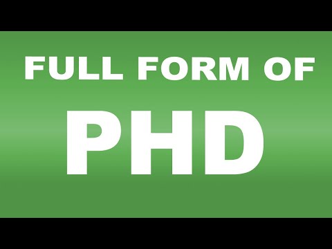 Full Form of PHD| What is PHD Full Form | PHD Abbreviation