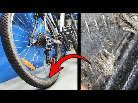 What happens to the tire, when you ride with low pressure. How to change a bicycle tire