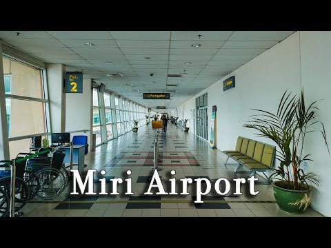 Miri Airport Malaysia【Full Tour in 4k】