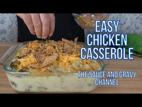 Homemade Broccoli and Chicken Casserole | Made with a Scratch Sauce | Easy Chicken Casserole Recipe