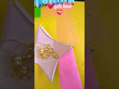 gift box 💝|| art and craft || paper craft #easycraft #art #diy