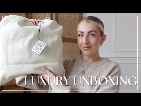 LUXURY UNBOXING| LOEWE SQUARE BASKET & MIU MIU SUNGLASSES| Katie Peake