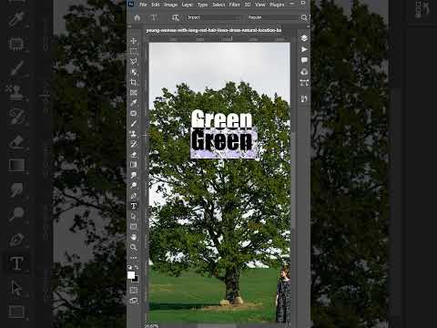 How to blend text in #photoshop #shorts #shortsfeed