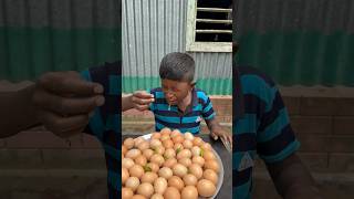 Eating Row Egg Challenge #Mukbang #EatingShow #BigBites #Viral #Tranding #shortsfeed