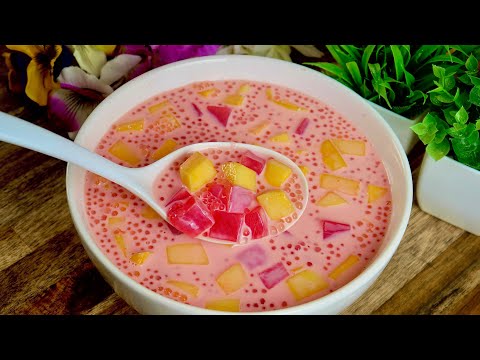 Super Easy, CREAMY and BEST MANGO SAGO YOU'LL EVER MAKE | Mango Desserts Recipe | Cookingwithlil