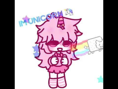 IMA UNICORN ＼(^o^)／ #cutecore #pink #idk #kitten #animation