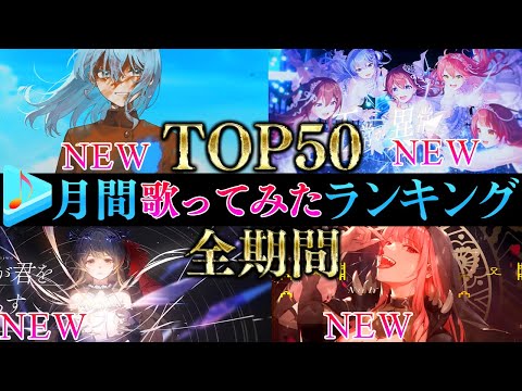 【ALLTIME全期間/月間TOP50】1月ホロライブ歌ってみた月間ランキング 50 most viewed cover song this MONTH【2024年1月】【hololive】