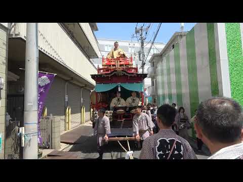 20240526石浜神社１３００年下仁田山車　元禄弥睦①