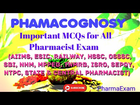 Pharmacognosy Important Mcq for all pharmacist exam #pharmacistexampreparation #pharmacognosy #2023