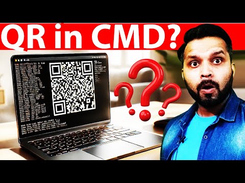 ✨🚀 Create QR Codes in CMD 🖥️🔥 | #TechHack #QRCode #CMDTricks 🤩💡