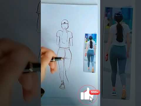 How to draw a sexy young woman's back #color #art #colorpage