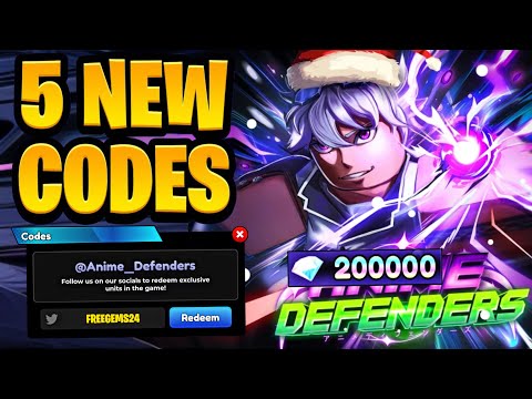 ❄️NEW❄️ ALL WORKING CODES FOR ANIME DEFENDERS IN 2024! ROBLOX ANIME DEFENDERS CODES