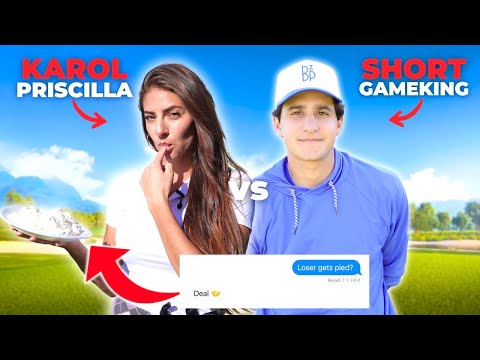 I Challenged Karol Priscilla To A Golf Match (LOSER GETS PIED!)