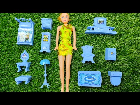 Diy Unboxing Amazing doll set! miniature! frozen Set I Miniature @dolliyon @mini clay #vpafamily