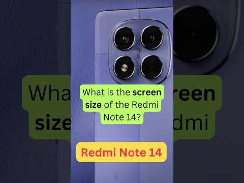 Redmi Note 14 Screen Size! #redminote14