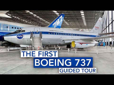 Detailed tour around the first Boeing 737 in Seattle