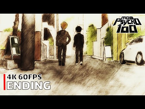 Mob Psycho 100 - Ending 【Refrain Boy】 4K 60FPS Creditless | CC