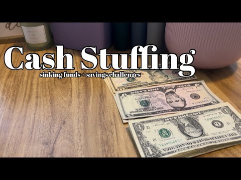 Cash Stuffing $$$ | Finishing Savings Challenges | Sinking Funds |  #cashstuffing #budgeting #save