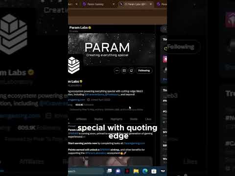 How To Farm Param Airdrop, full video on my channel  #param #blockgames #airdrops