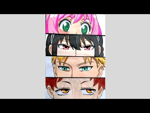 Drawing Anya, Yor, Loid and Damian #shorts #short #artsyfam #trending #viral #spyxfamily #anya #yor