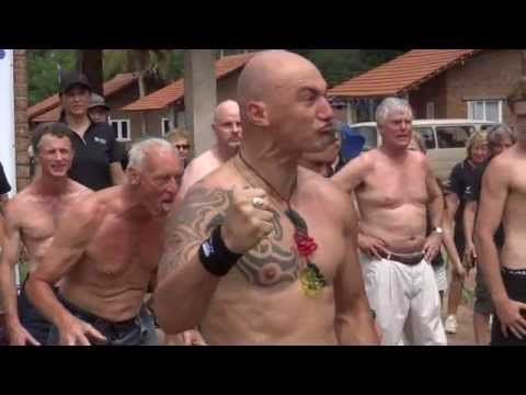 New Zealand Volunteers Perform The Maori Haka at Rebuild Sri Lanka.