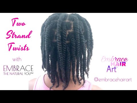 Juicy Two Strand Twists on Damp Hair with Embrace the Natural You