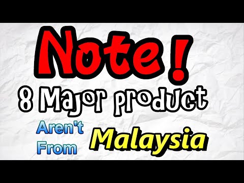 Product that are not from Malaysia