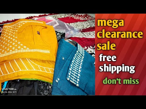 Mega clearance sale free shipping booking number 9966490015.