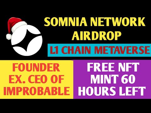 Somnia Airdrop Full Guide | Somnia Network Airdrop Update | Somnia NFT Mintathon Update