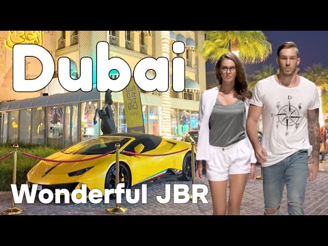 Dubai 🇦🇪 Wonderful JBR, Night Life [4K] Night Walking Tour 2024