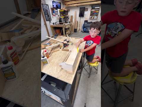 Making with mini me. #woodworking #maker #fatherson #tools