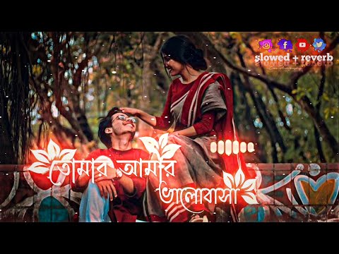 তোমার আমার  | Tomar Amar | Tomar aAmar valobasa Lofi Song | Slowed + Reverb | Lofi Song |