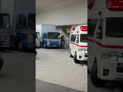 救急車　緊急出動！！熱中症で搬送か？救急車2台緊急出動！救急車 #消防 #消防車 #消防車両 #緊急車 #緊急車両 #ambulancecarsforkids