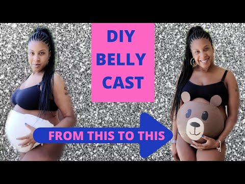 DIY BELLY CAST TUTORIAL | HOW TO MAKE A PREGNANCY BELLY CAST | BEAR BELLY CAST